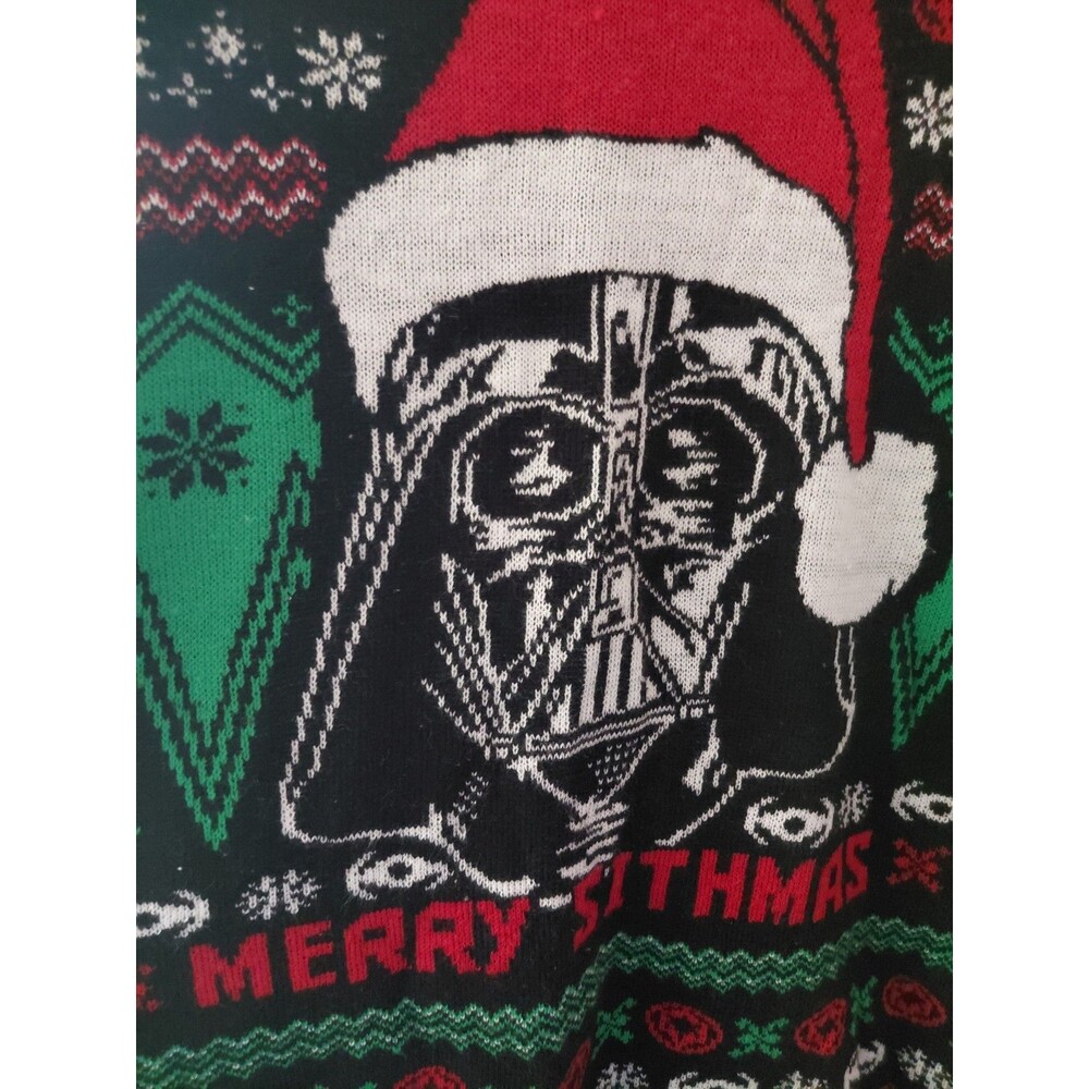 Star Wars "Merry Sithmas" Knitted Ugly Christmas Pullover Sweater Unisex Size XL - Picture 3 of 7